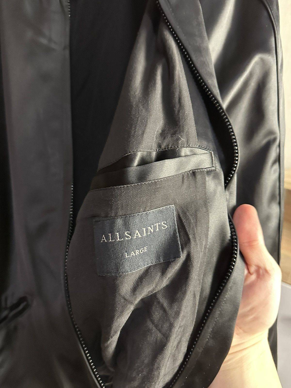 Allsaints Allsaints Bomber Jacket Black L Size US L / EU 52-54 / 3 - 3 Thumbnail
