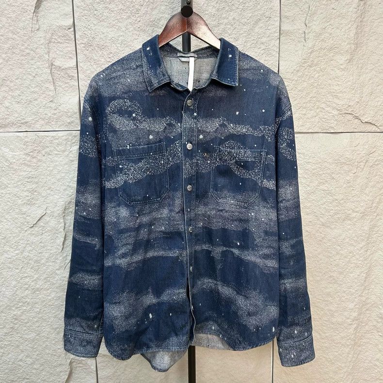 Dior Dior Size41 Starry denim shirt Size US XXS / EU 40 - 1 Thumbnail