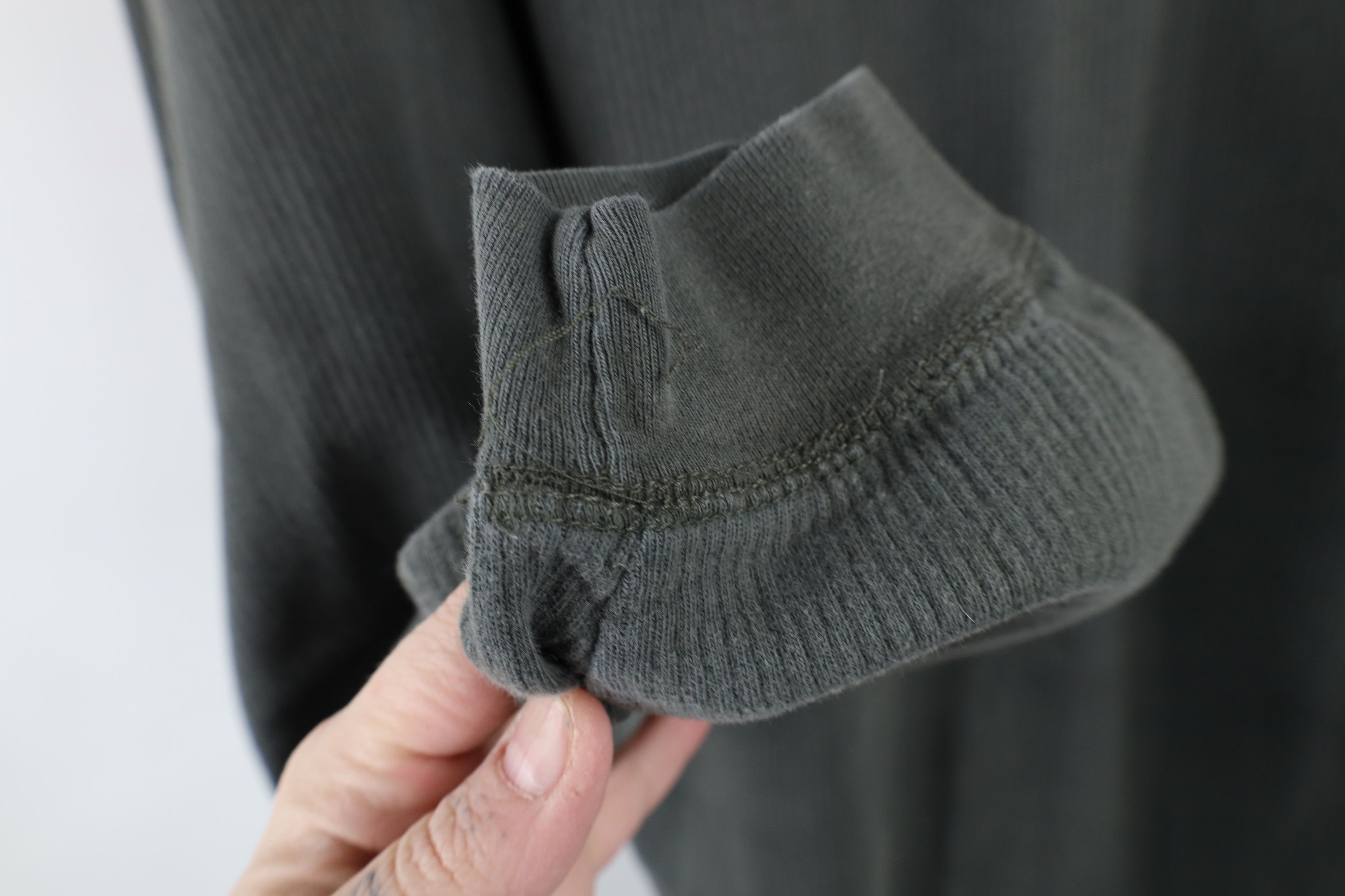 Vintage Vintage 90s Streetwear Ribbed Long Sleeve Henley T-Shirt Size US L / EU 52-54 / 3 - 6 Thumbnail