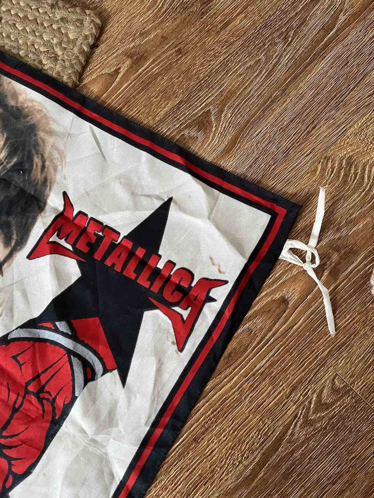 Metallica × Vintage Rare Metallica 90s poster flag Vintage G merch Size ONE SIZE - 3 Thumbnail