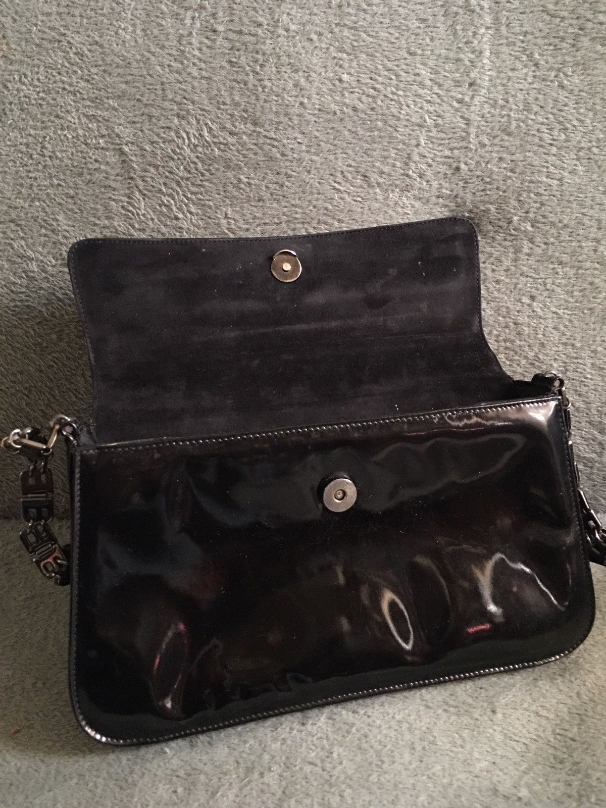 Bally BALLY Switzerland Black Patent Leather Shoulder Bag Size ONE SIZE - 10 Thumbnail