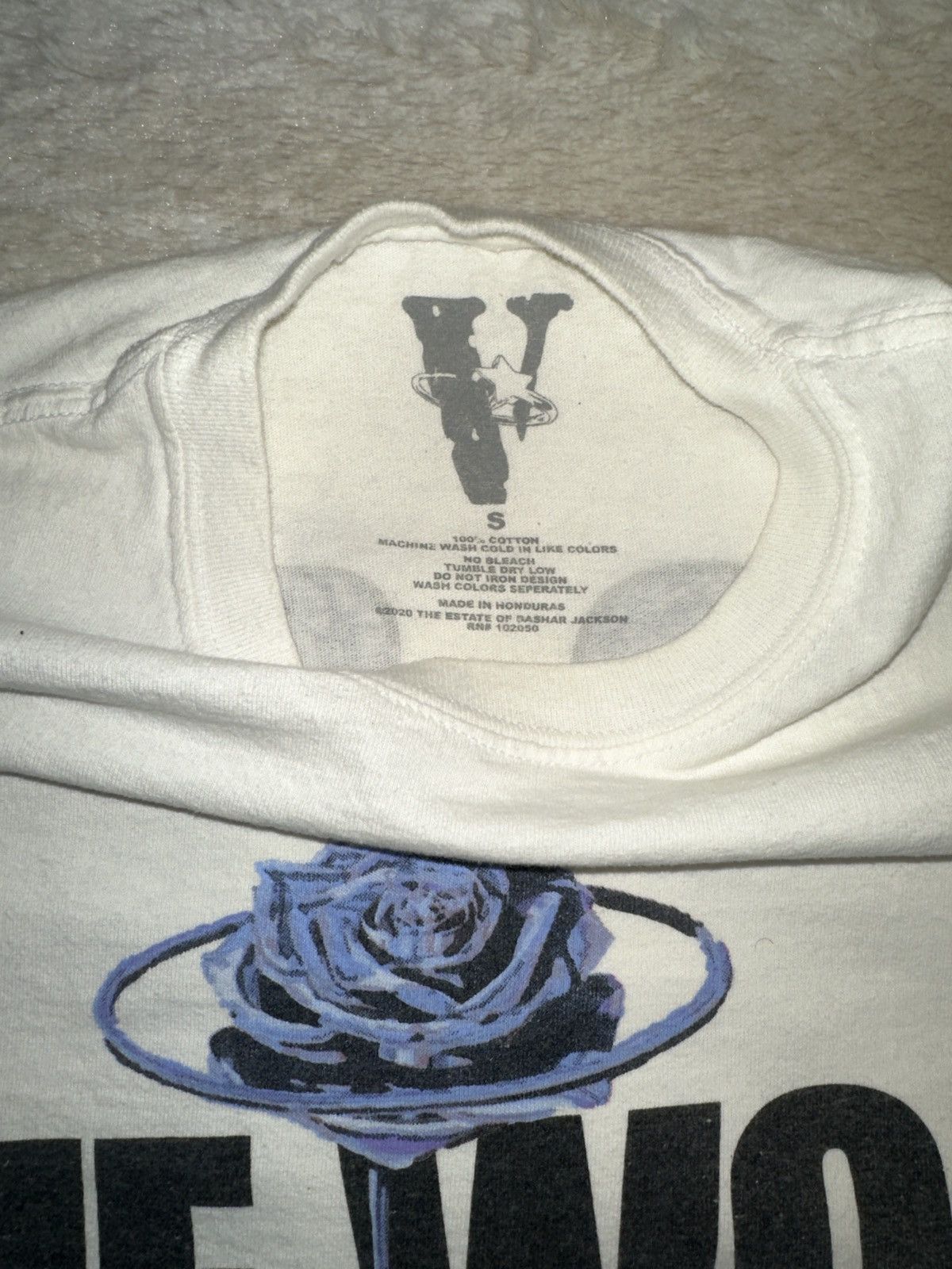 Vlone POP SMOKE x VLONE The Woo T-shirt White Size US S / EU 44-46 / 1 - 2 Thumbnail