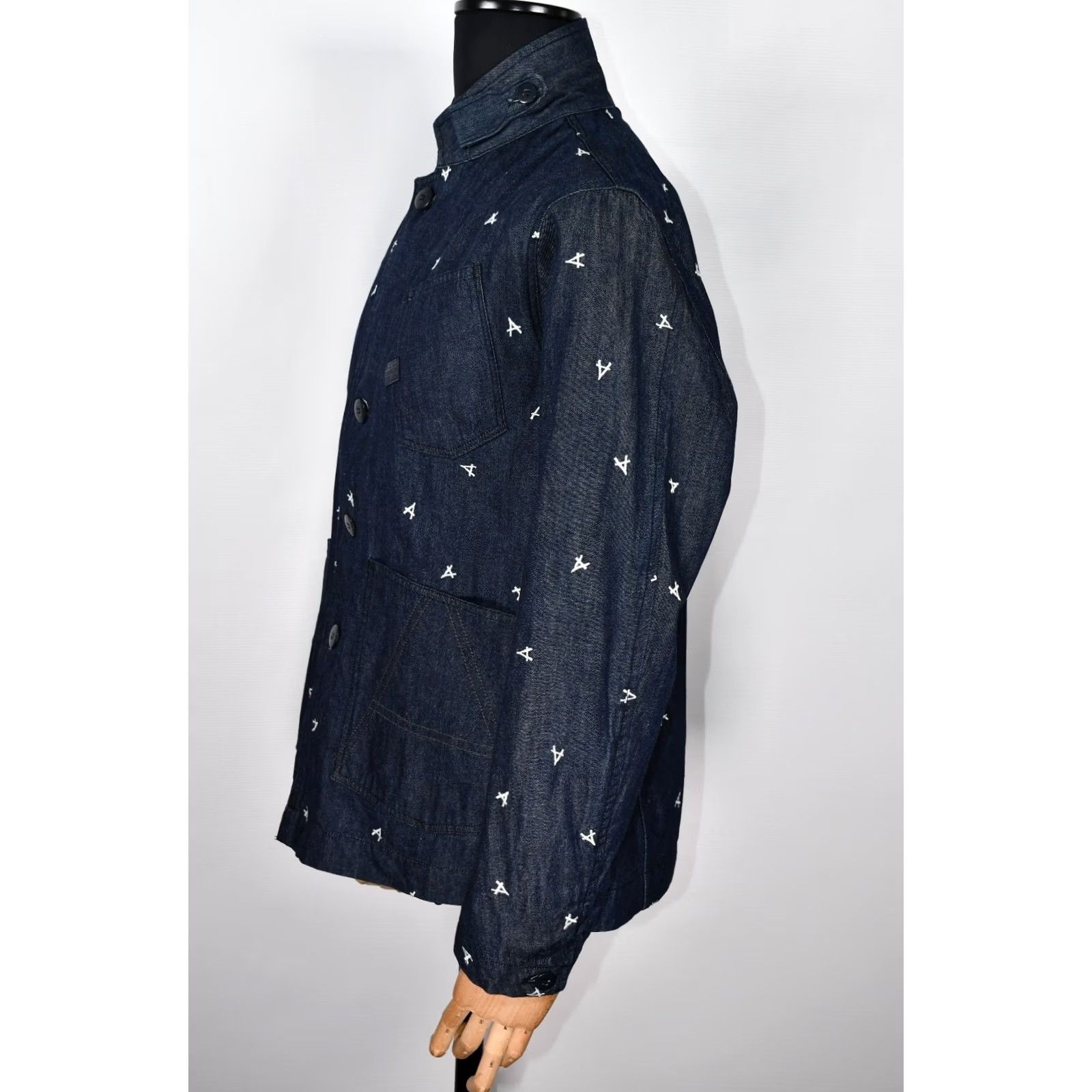G-Star G-Star Raw Jacket Blazer Denim Embroidered 2XL Mens Shirt Size 48R - 3 Thumbnail