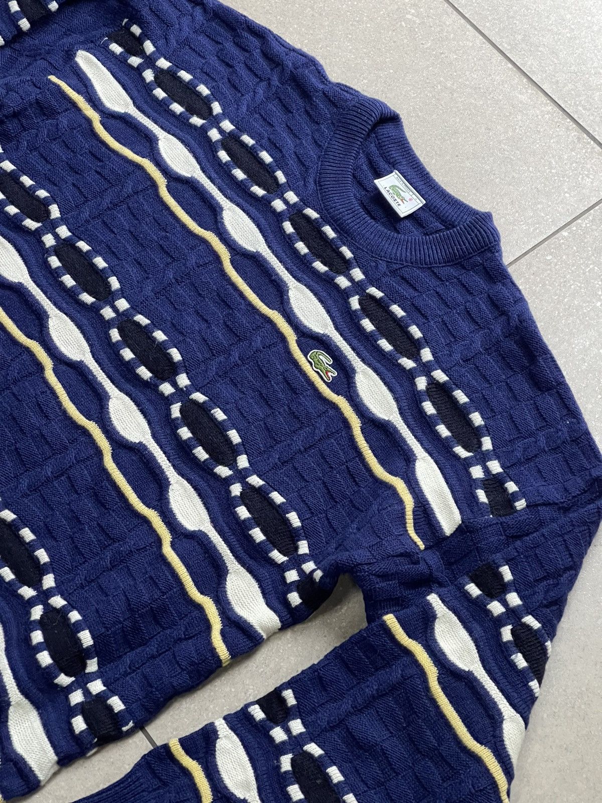 Coogi 90’s Lacoste Vintage Coogi style sweater knit multicolour Size US M / EU 48-50 / 2 - 5 Thumbnail