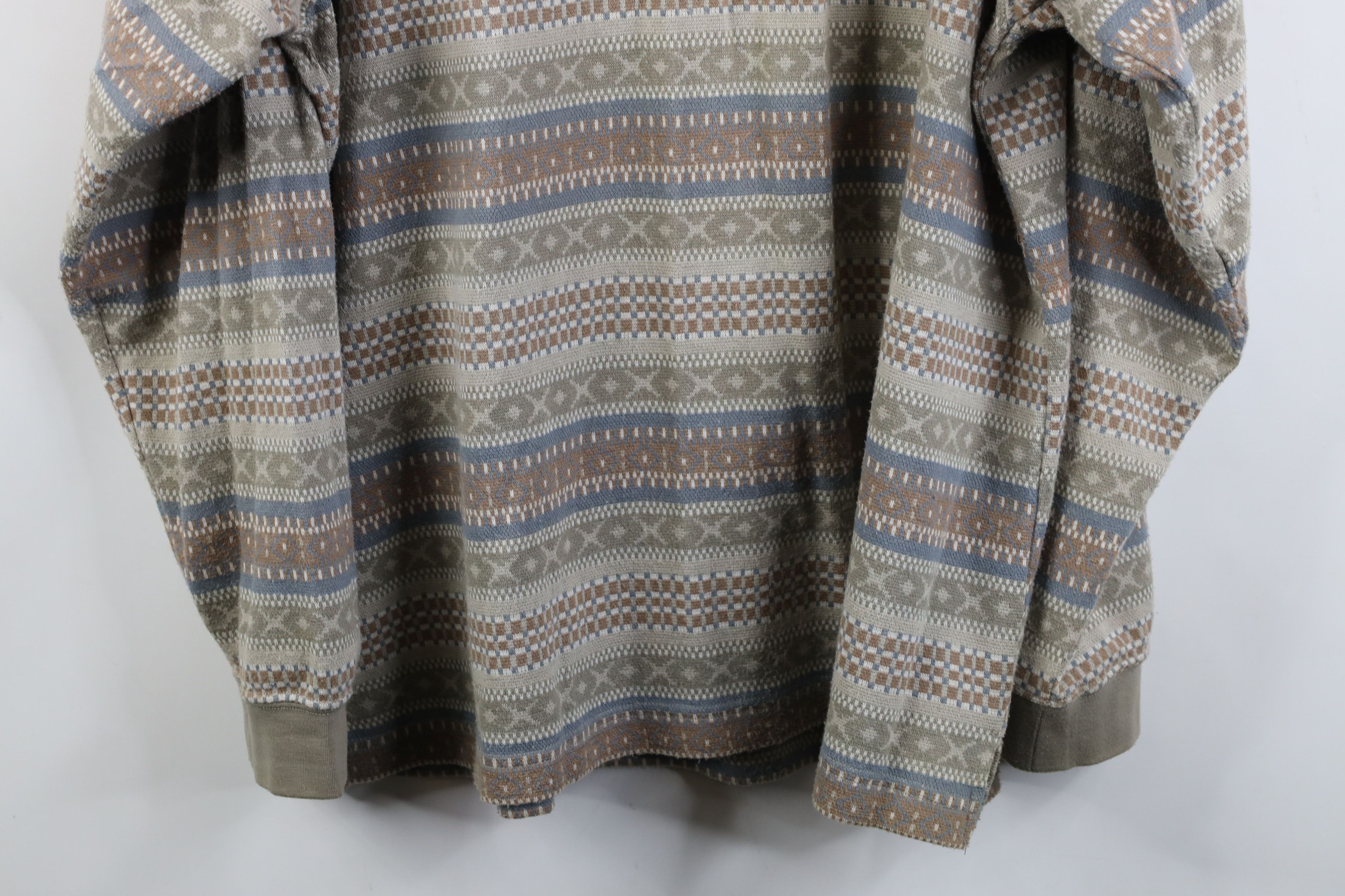 Pierre Cardin Vintage 90s Pierre Cardin Fair Isle Long Sleeve Rugby Polo Size US L / EU 52-54 / 3 - 10 Thumbnail