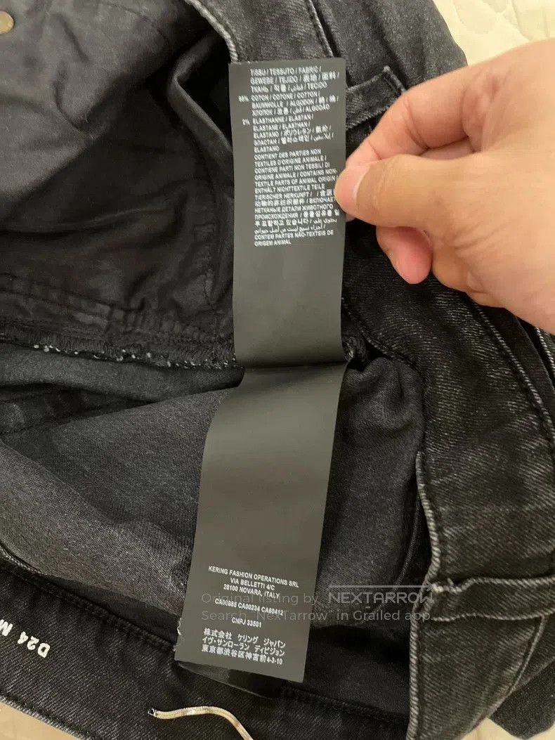 Saint Laurent Paris Saint Laurent D24 Black Denim Jeans. Size US 31 - 7 Thumbnail