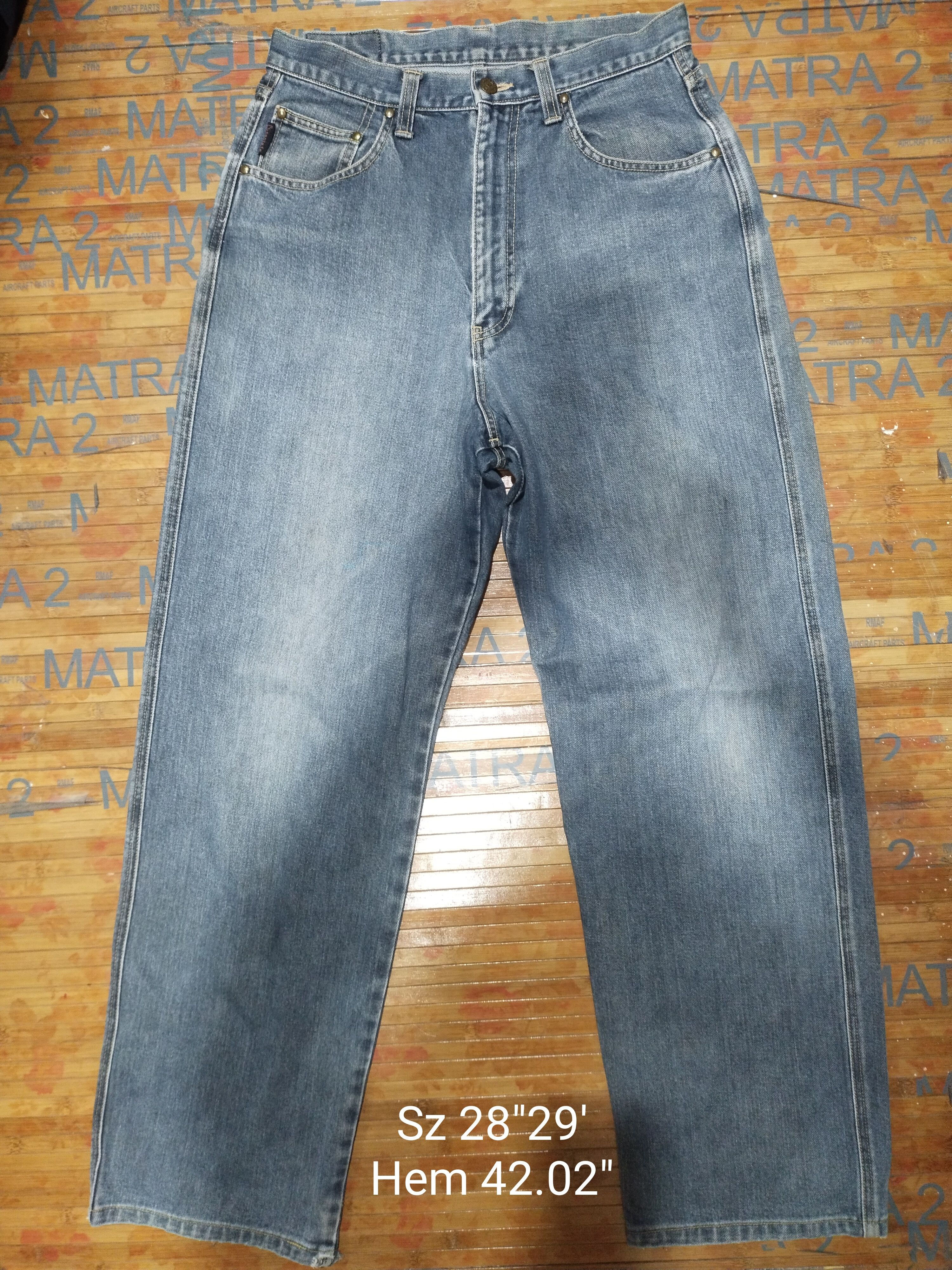 Japanese Brand × Vintage Jeans Santafe, Hip Hot Distressed Denim Sz 29" Size US 29 - 1 Thumbnail