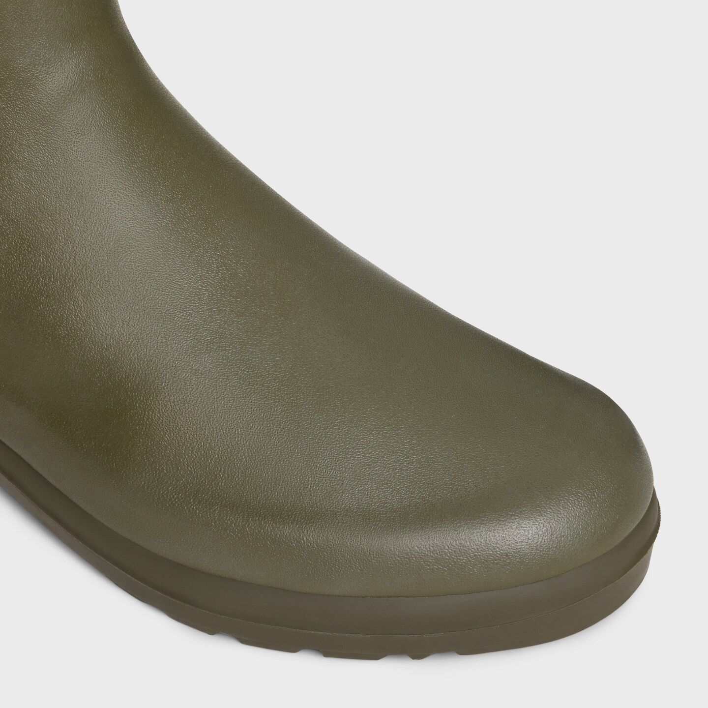 Celine o1bcso1str0126 360364582C Rubber Rain Boots in Khaki Size US 6 / IT 36 - 3 Thumbnail