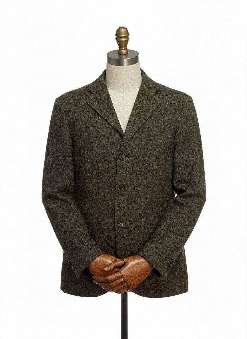 Boglioli Boglioli Herringbone Wool K-Jkt Unstructured Blazer 46 Size 46R - 1 Thumbnail