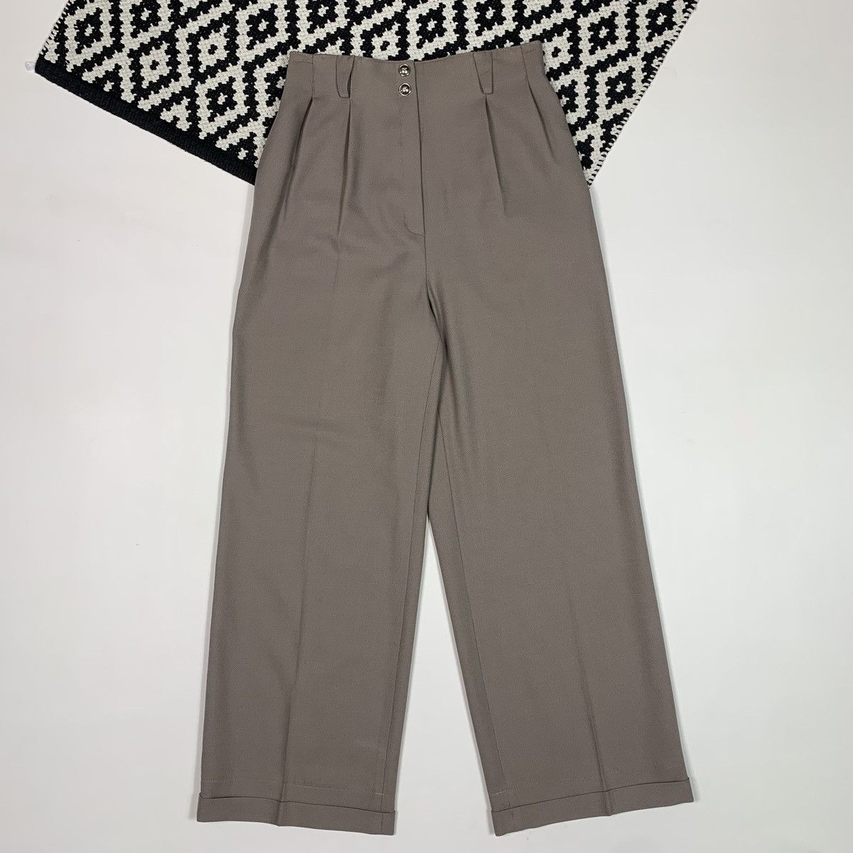 Mugler 90s Thierry Mugler Trouser Pant Suit With belt Beige Size 36 Size S / US 4 / IT 40 - 16 Thumbnail