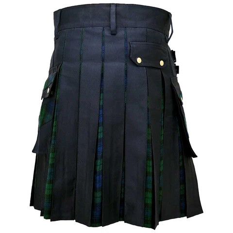 Other Modern Hybrid Kilt Tartan Black Watch Cross Stripes Size US 32 / EU 48 - 3 Thumbnail
