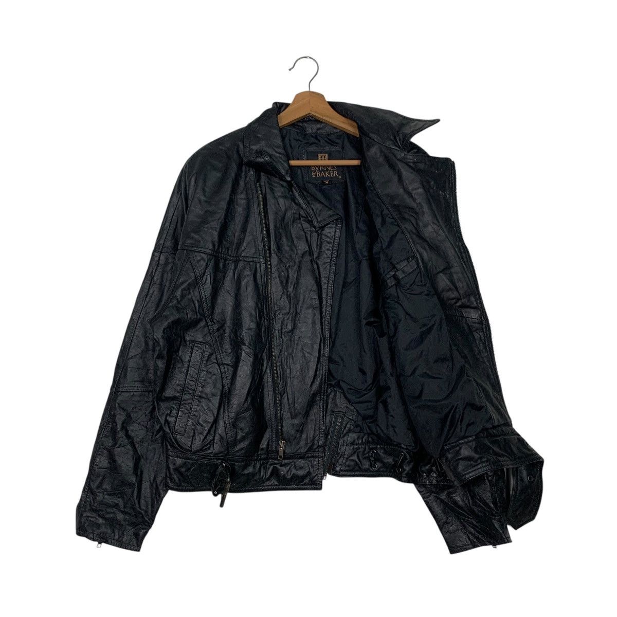 Leather Vintage 90's BYRNES & BAKER Leather Jacket #2510-C113 Size US M / EU 48-50 / 2 - 10 Thumbnail
