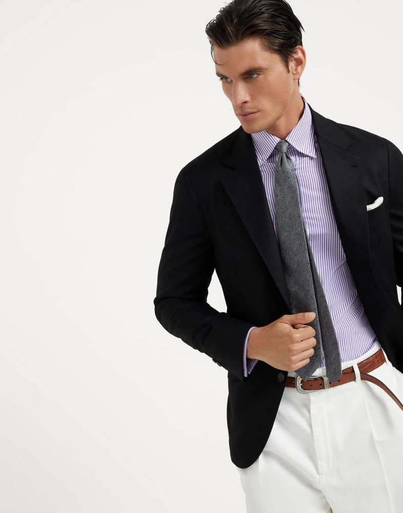 Brunello Cucinelli o1w1db10825 Suit-Type Jacket in Black Size US S / EU 44-46 / 1 - 3 Thumbnail