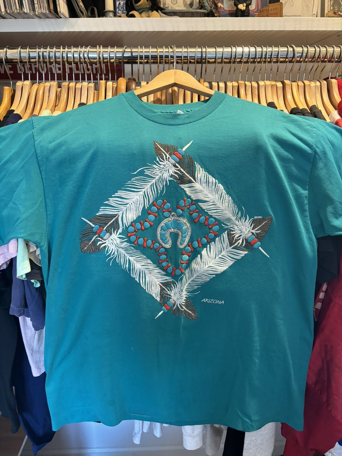Hanes 90s Arizona Tribal Shirt Size US XL / EU 56 / 4 - 1 Thumbnail