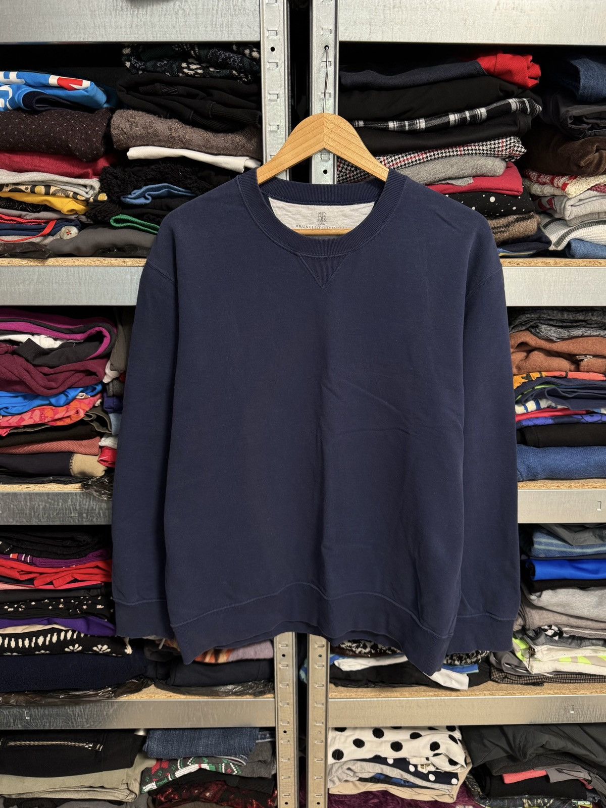 Brunello Cucinelli Brunello Cucinelli Sweatshirt Sz M Crewneck Pullover Sweater Size US M / EU 48-50 / 2 - 2 Thumbnail