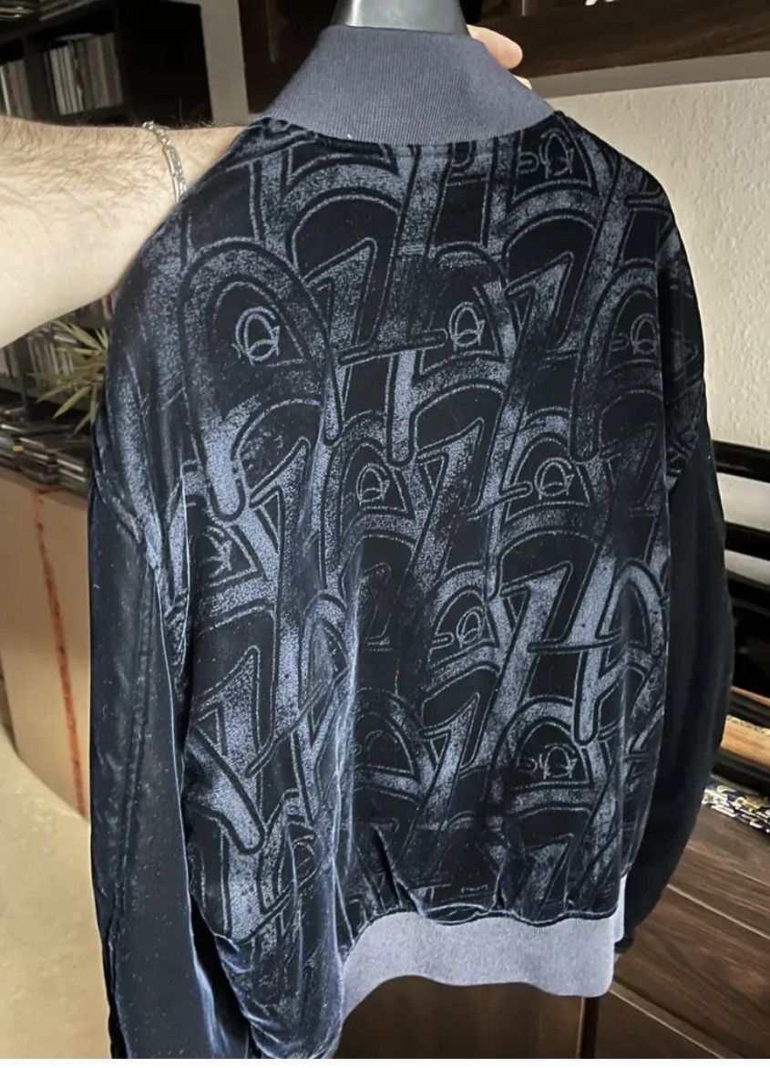 Giorgio Armani Giorgio Armani monogram pattern velvet bomber jacket Size US M / EU 48-50 / 2 - 2 Thumbnail