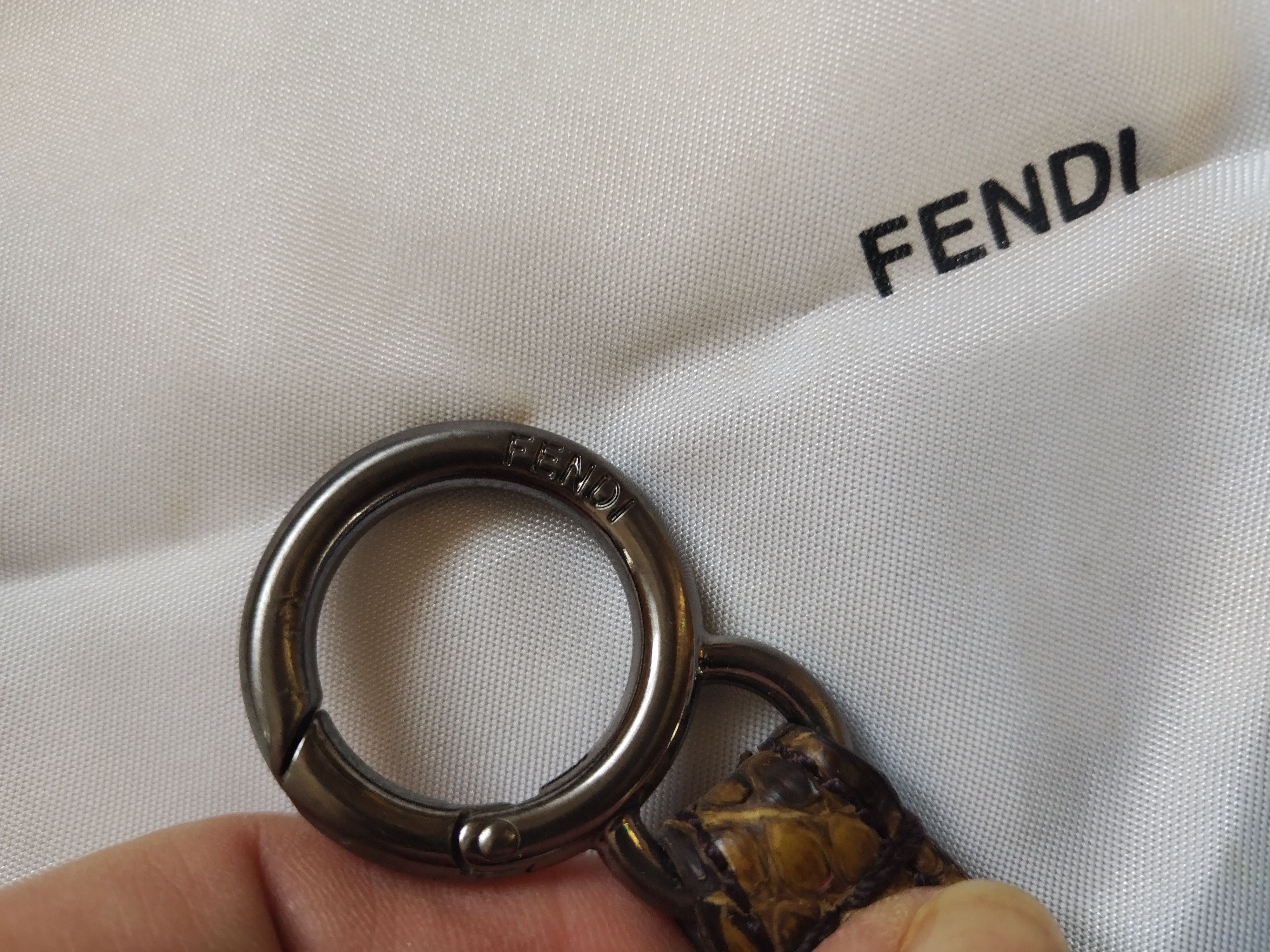 Fendi Fendi Brown Python Peekaboo Handle Bag Size ONE SIZE - 7 Thumbnail