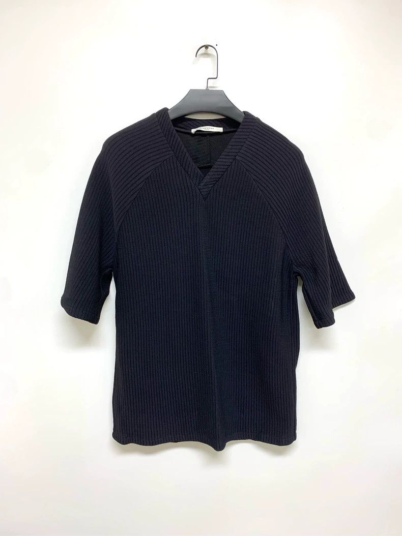 Givenchy Givenchy Black V Neck Knit Short Sleeve S Size Fabric 6 Size US S / EU 44-46 / 1 - 1 Thumbnail