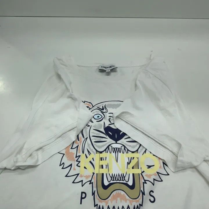 Kenzo KENZO Iconic Tiger Print Loose Short Sleeve Tee -2507 Size L / US 10 / IT 46 - 6 Thumbnail