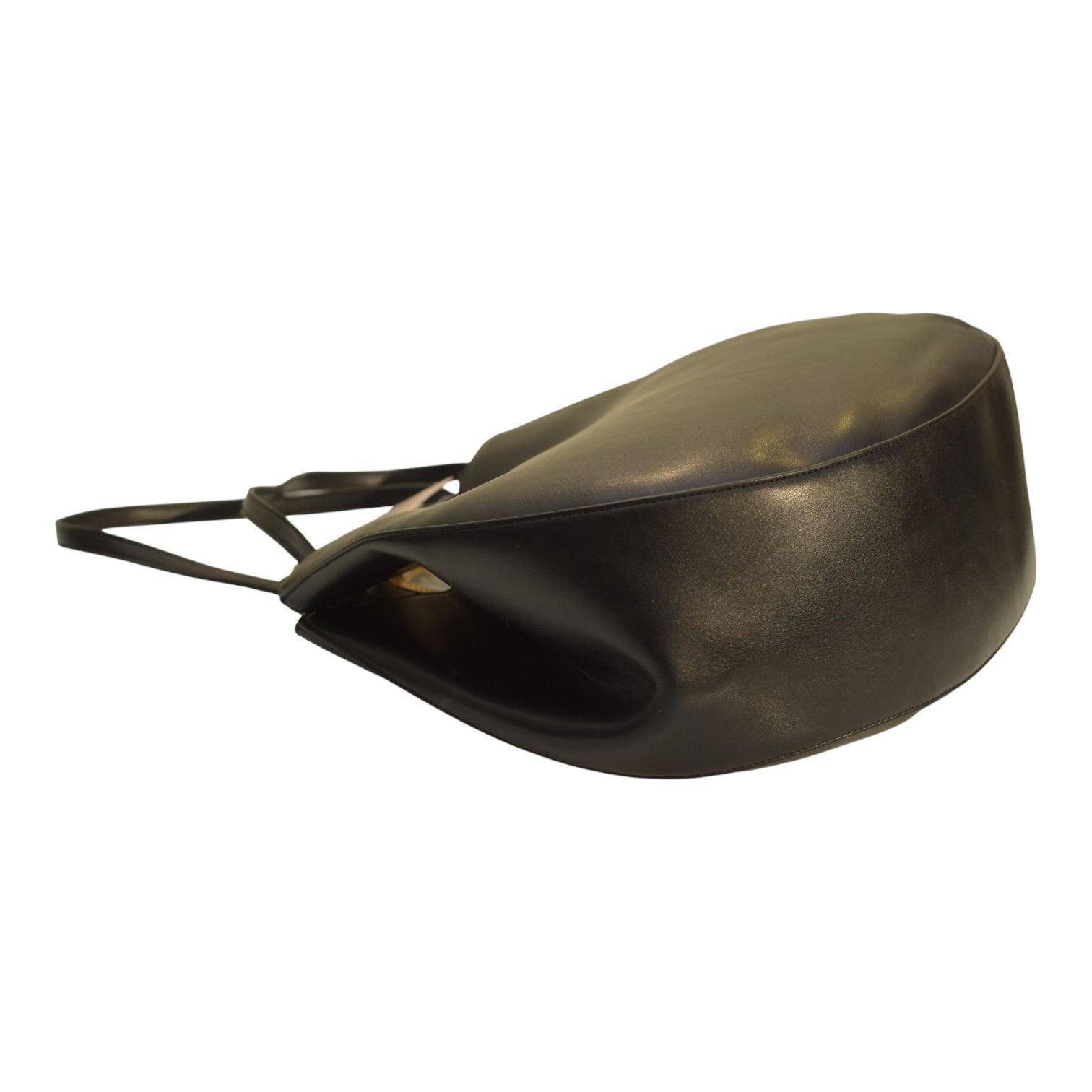 TWINSET Twinset Milano shopper 'Lila' Oval T handle Black Leather To Size ONE SIZE - 11 Thumbnail