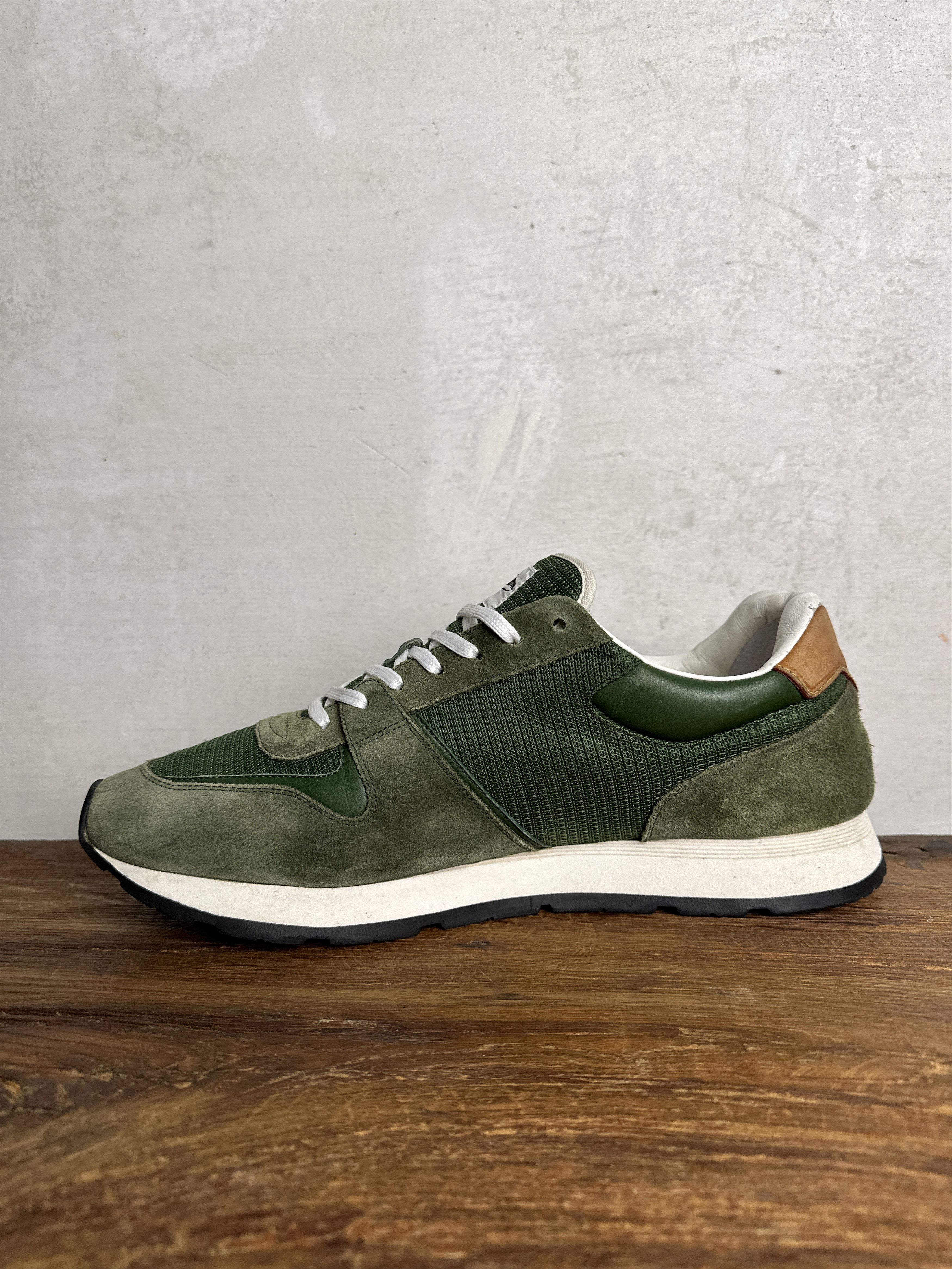 Louis Vuitton Louis Vuitton Green Sewed Abbesses Sneakers Size US 10 / EU 43 - 3 Thumbnail