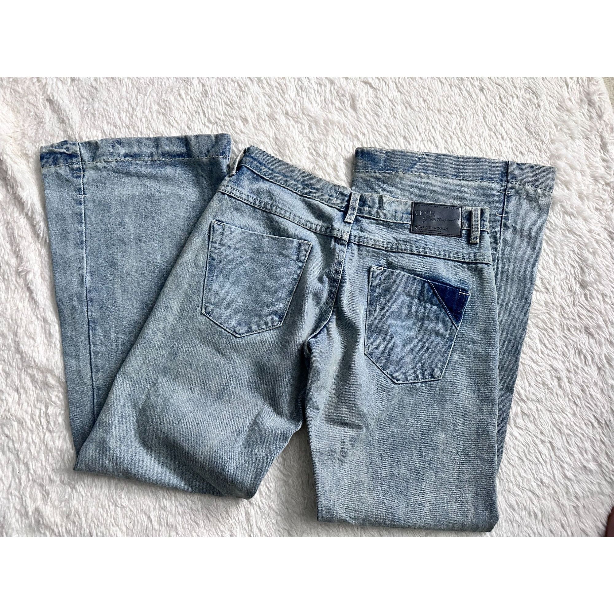 One Teaspoon one x oneteaspoon westenders low waist relaxed wide leg jean Size 27" / US 4 / IT 40 - 3 Thumbnail
