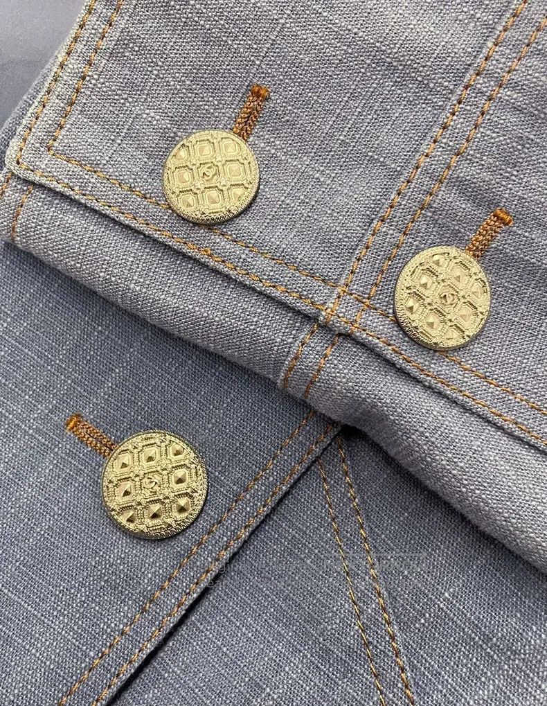 Chanel Chanel Blue epaulette lapel double-breasted jacket Size XS / US 0-2 / IT 36-38 - 7 Thumbnail