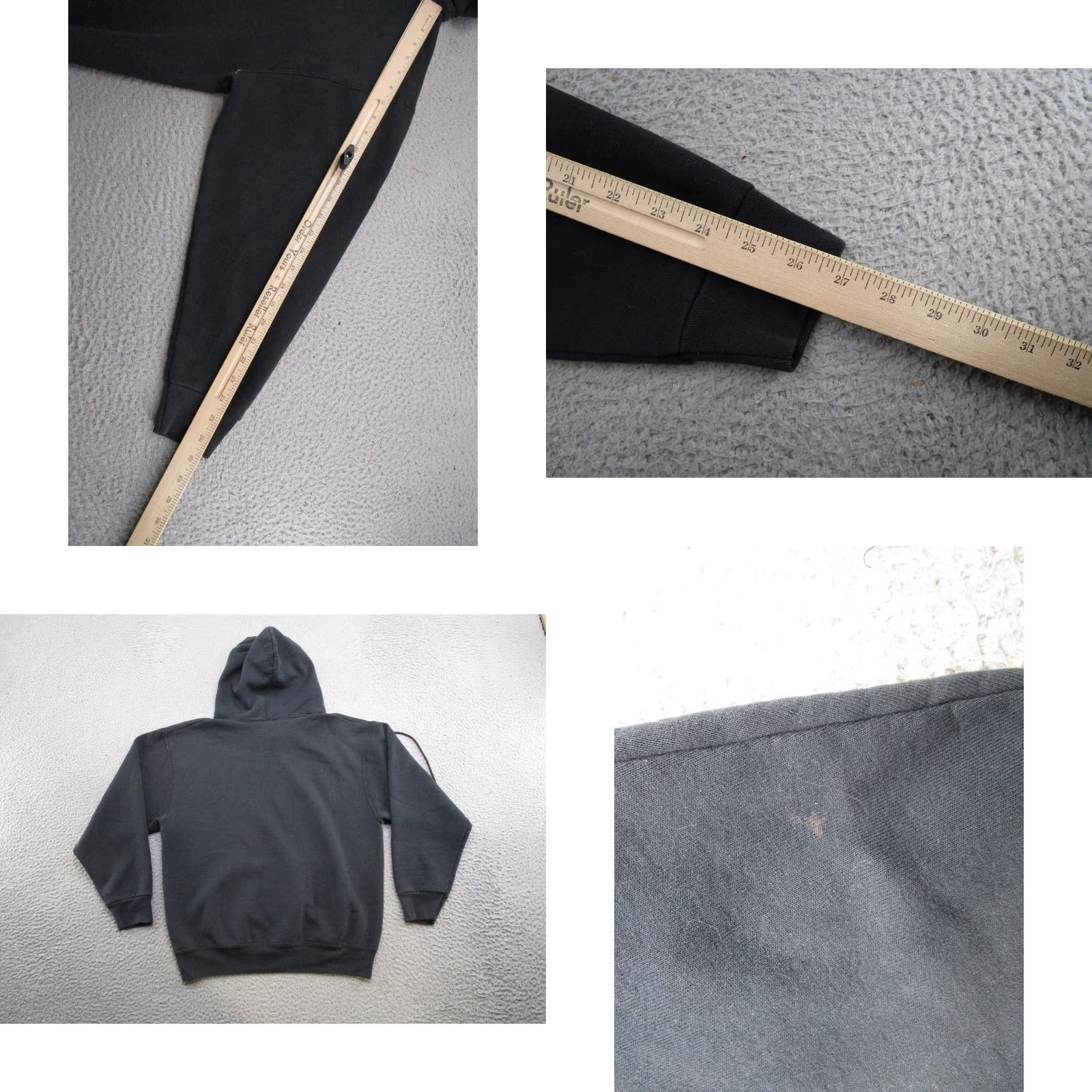 Wilson VINTAGE Wilson Hoodie Sweatshirt Pullover Mens M Black 80s 90s Sports Size US M / EU 48-50 / 2 - 8 Thumbnail