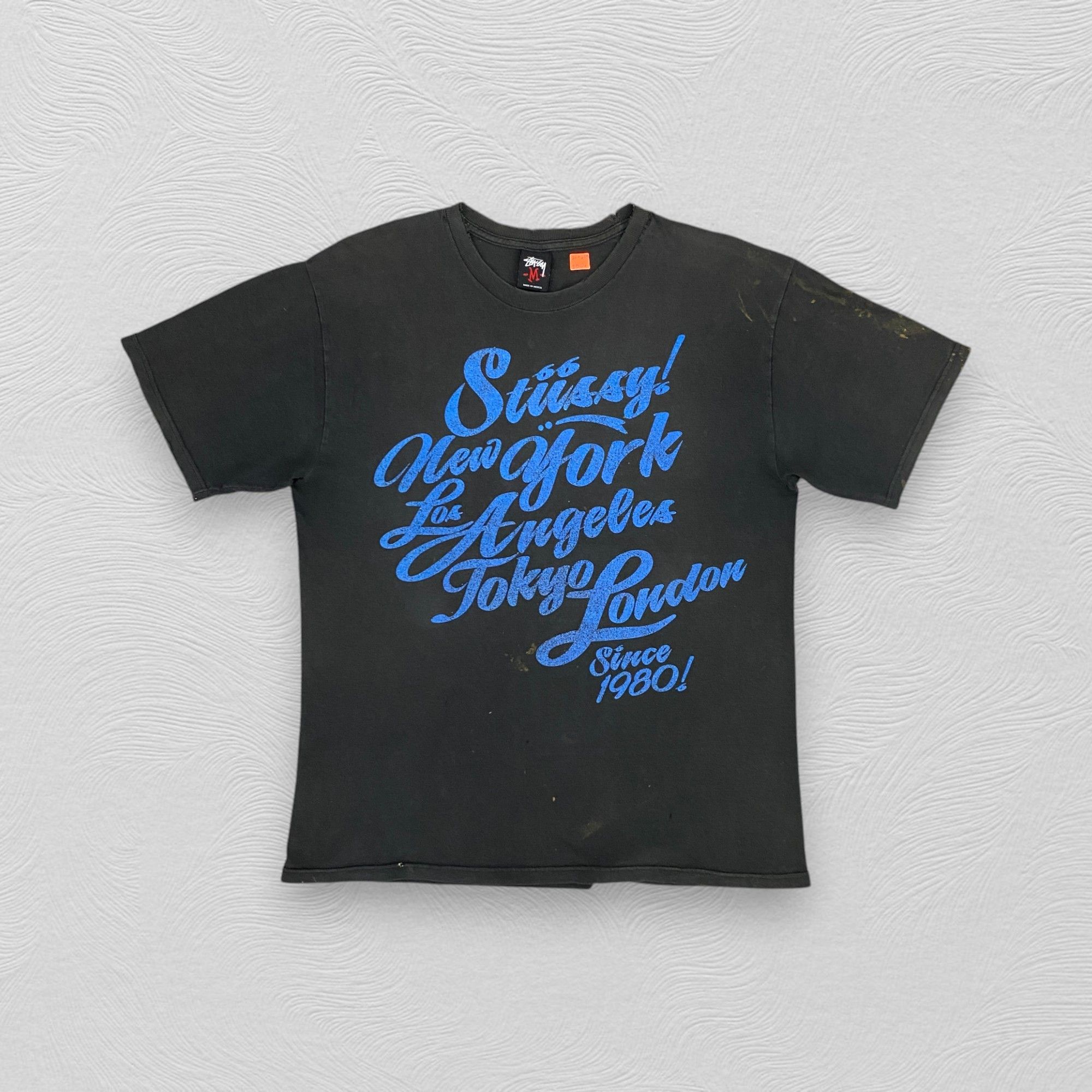 Stussy Vintage Stussy Distressed Streetwear Tshirt - I044 Size US M / EU 48-50 / 2 - 1 Thumbnail