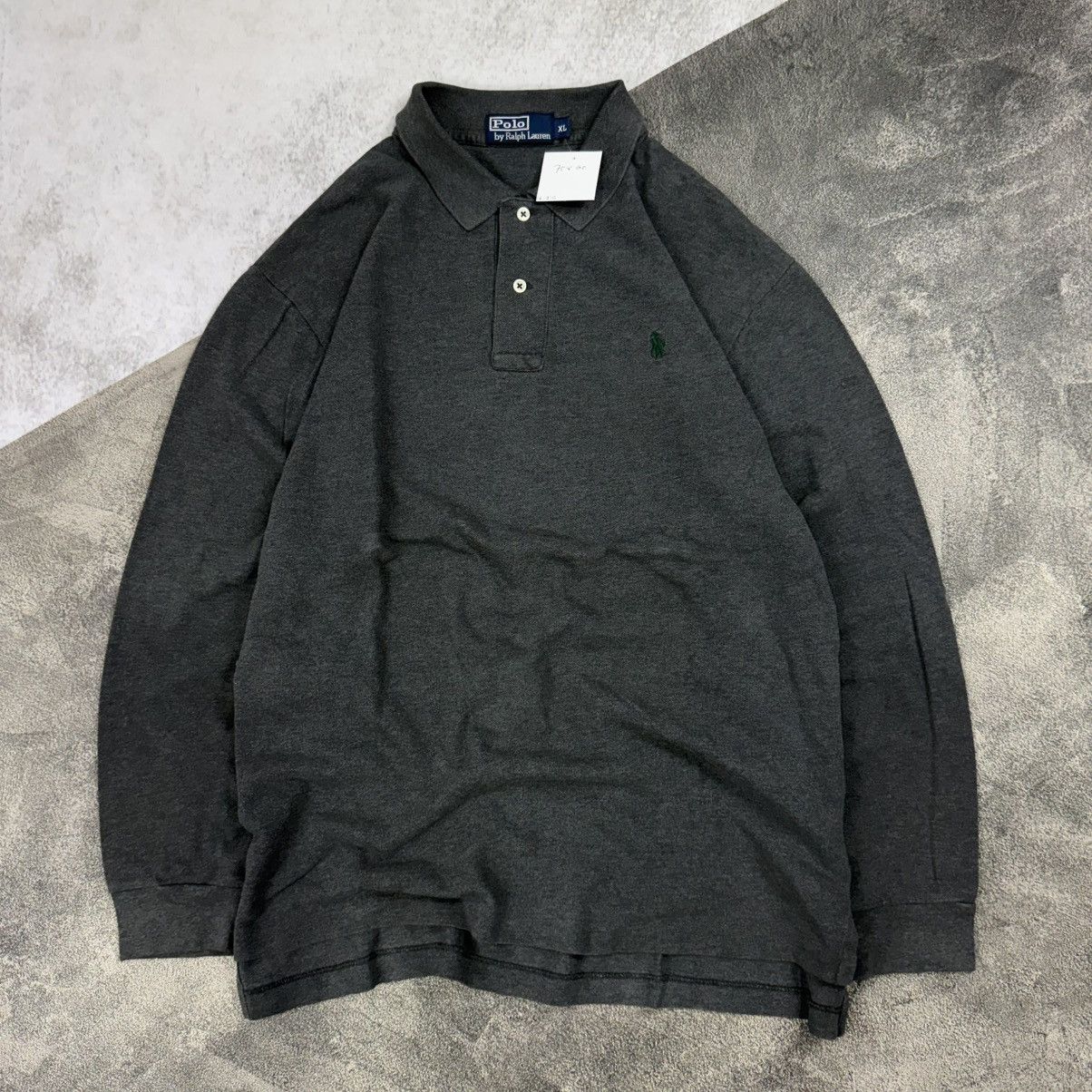 Polo Ralph Lauren POLO RALPH LAUREN grey long poloshirt Size US XXL / EU 58 / 5 - 1 Thumbnail