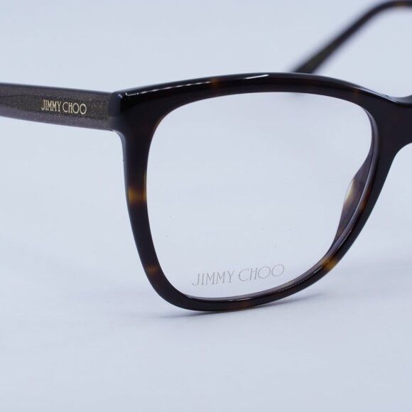 Jimmy Choo Jimmy Choo JC362 0086 00 Eyeglasses Havana 55mm Frame Size ONE SIZE - 2 Thumbnail