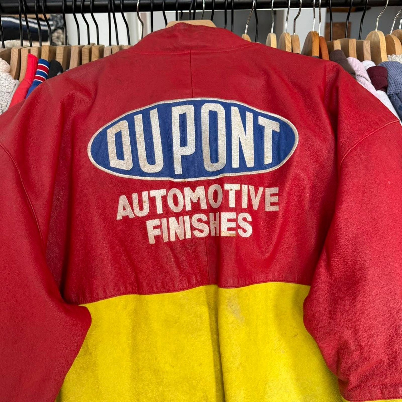 Chase Authentics Vintage 90s Dupont Leather Racing Jacket on Chase Tag Size US XXL / EU 58 / 5 - 8 Thumbnail