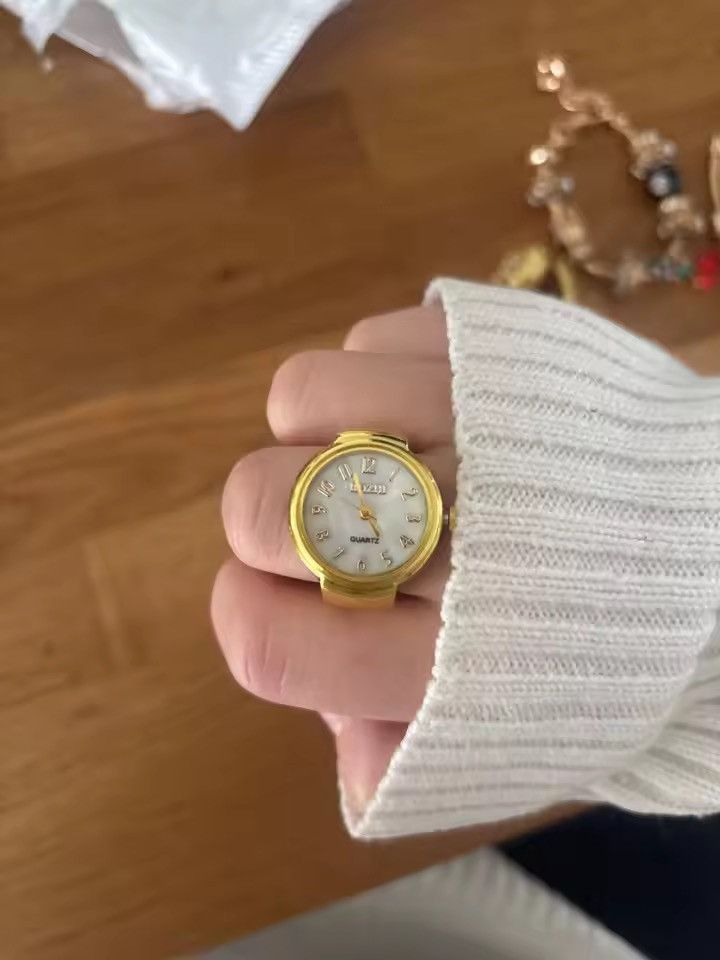 Jewelry Punk Finger Watch Mini Elastic Strap Size ONE SIZE - 1 Thumbnail