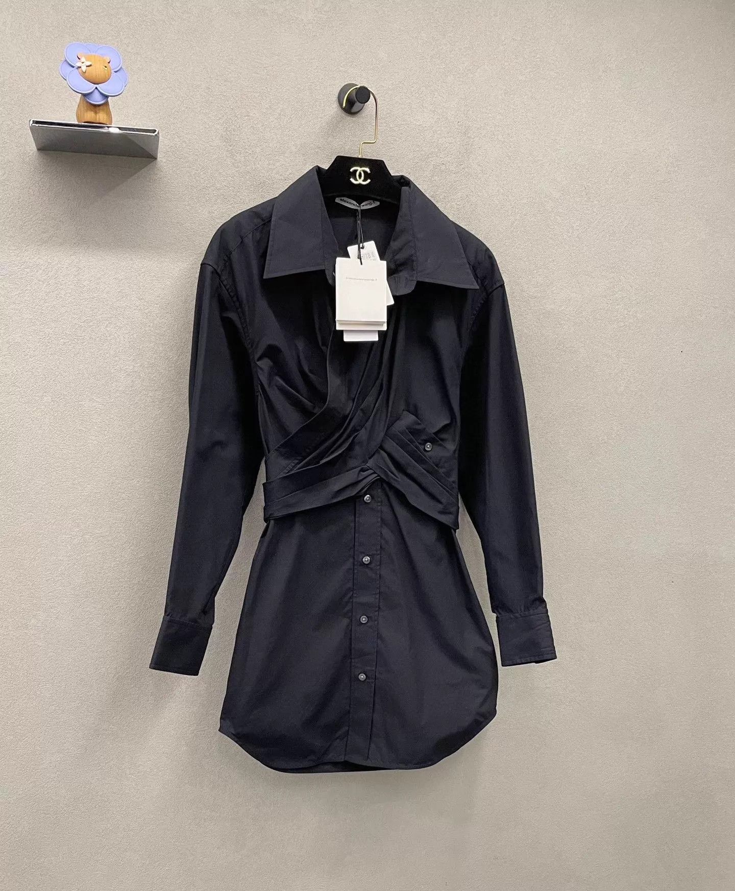 Alexander Wang Alexander Wang Black Vintage Shirt Dress Chest 84cm Size XS / US 0-2 / IT 36-38 - 3 Thumbnail
