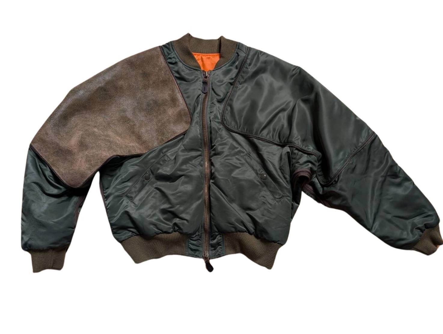 KAPITAL MA-1 NYLON SHAM BOMBER JACKET KAPITAL - MA-1ナイロン