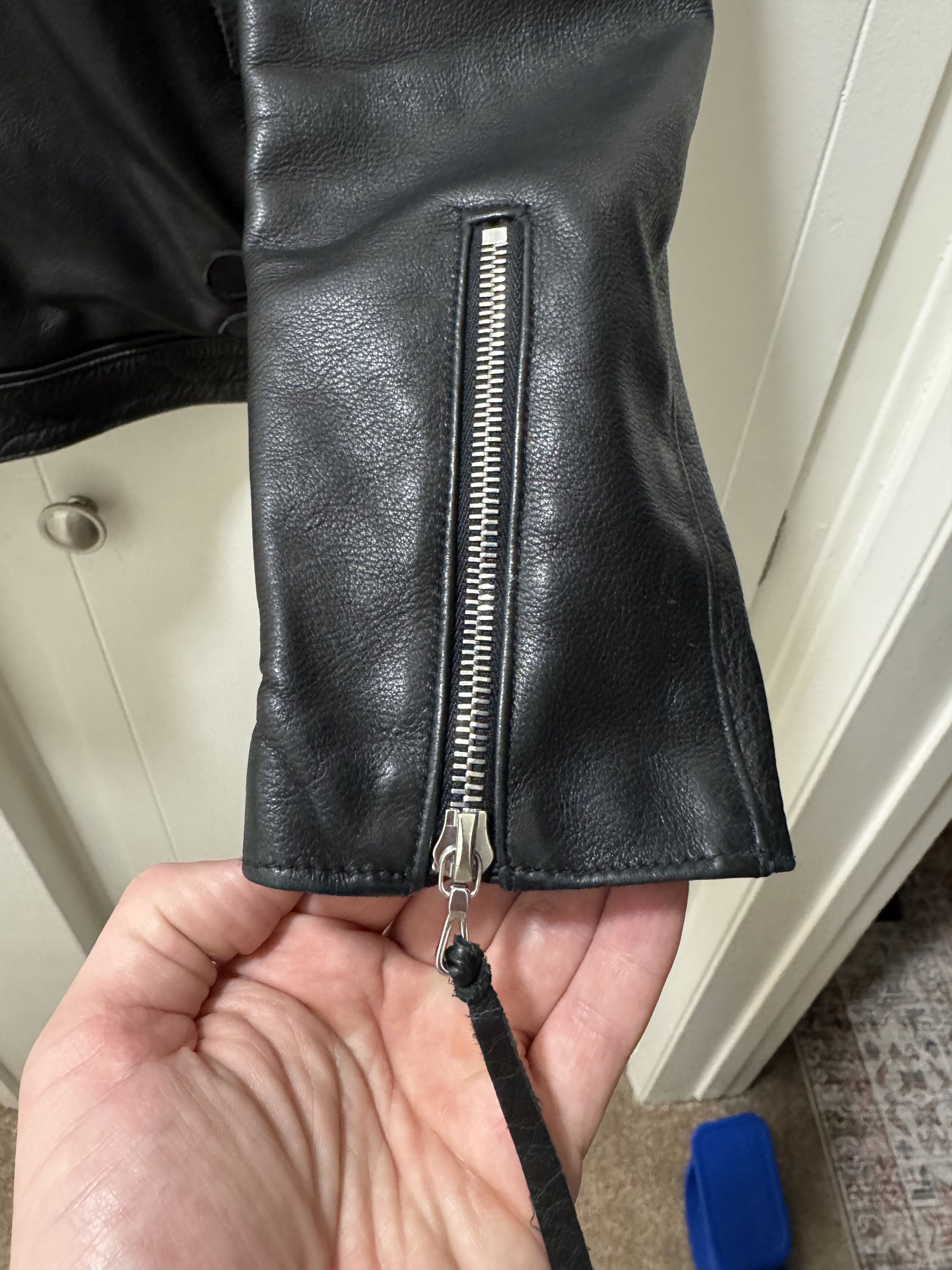 John Elliott John Elliott Leather Riders Jacket Size 3/L Size US L / EU 52-54 / 3 - 2 Thumbnail