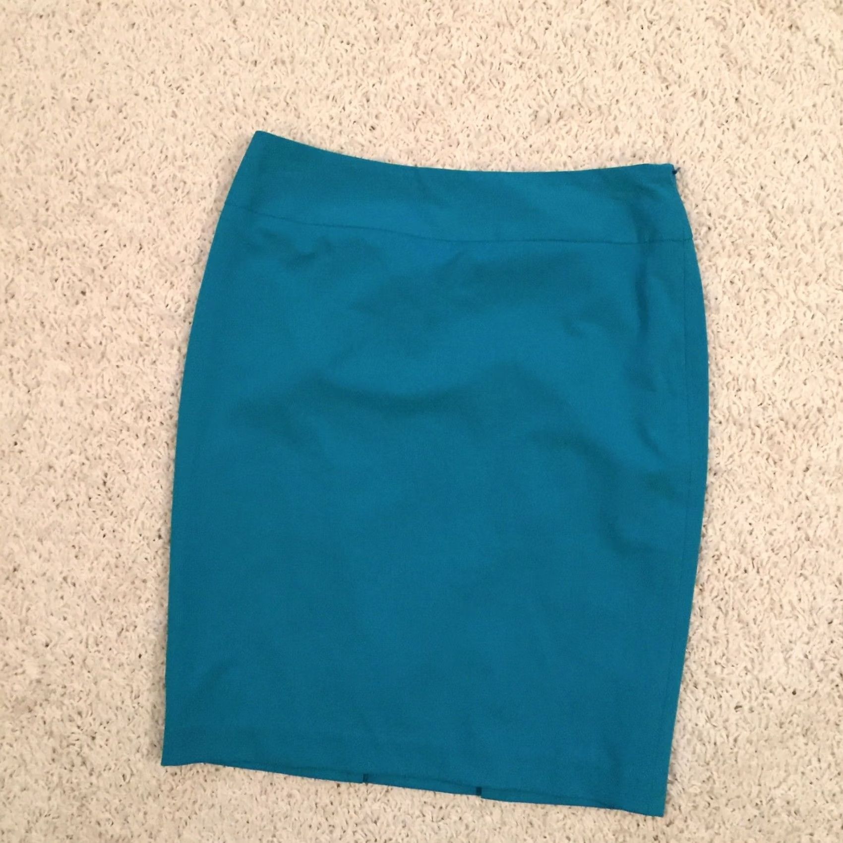 Liz Claiborne Liz Claiborne Skirt Knee Length Blue Pencil Lined Zip Size 6 Women Business Size 28" / US 6 / IT 42 - 2 Thumbnail