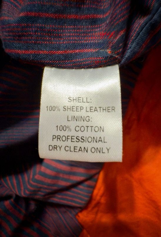 Other VTG Peruvian Connection Leather Moto Jacket Orange Size 2 m Size XS / US 0-2 / IT 36-38 - 4 Thumbnail