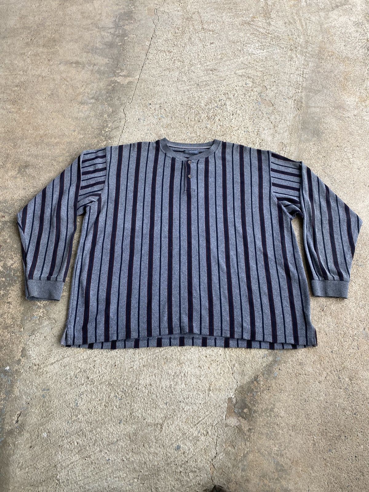Coogi × Vintage Vintage Y2K Basic Equipment Grunge Stripe Boxy Shirt Size US XL / EU 56 / 4 - 1 Thumbnail