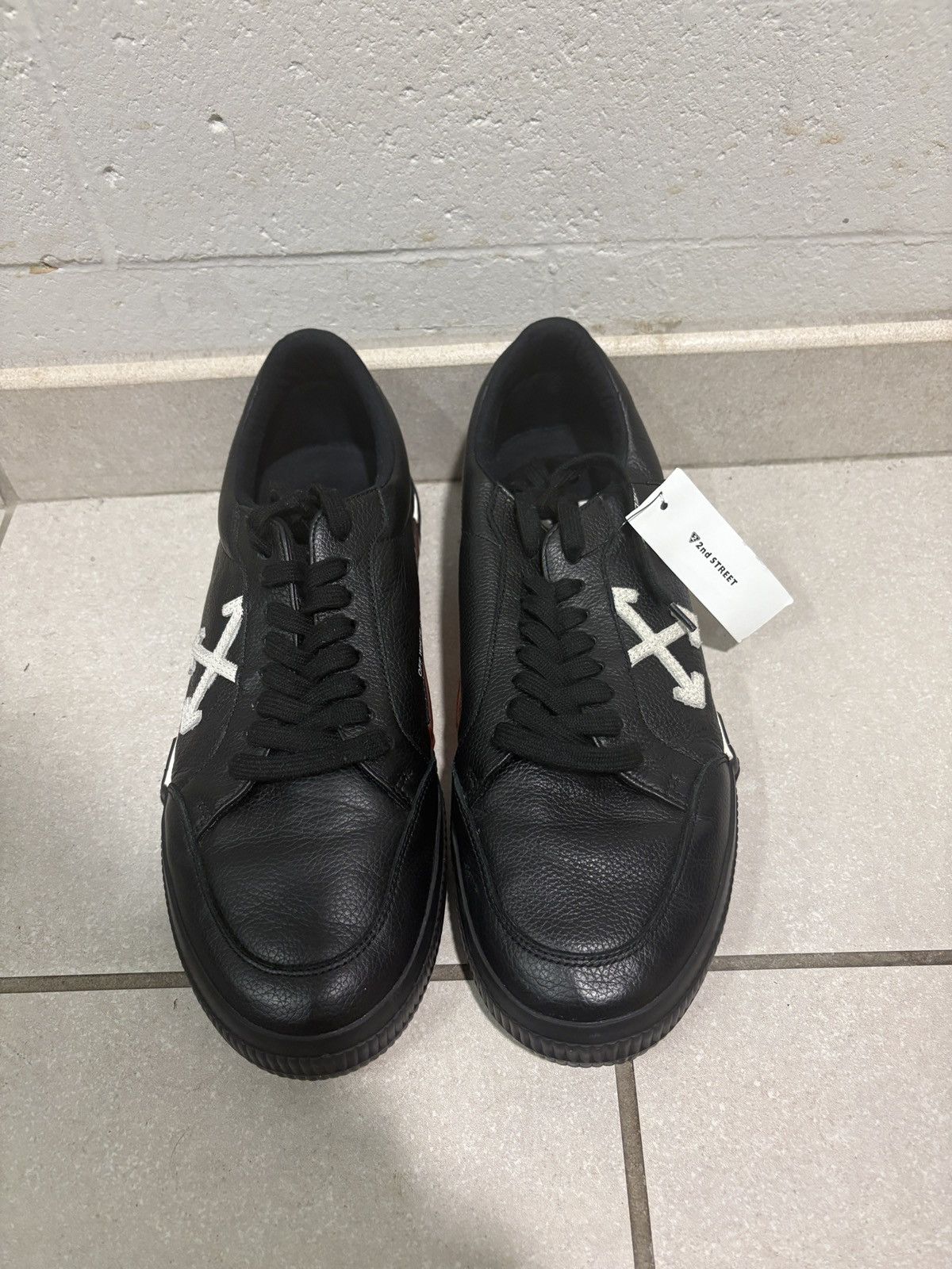 Designer × Nike × Off-White Off-White Vulcan Lows Size US 12 / EU 45 - 1 Thumbnail