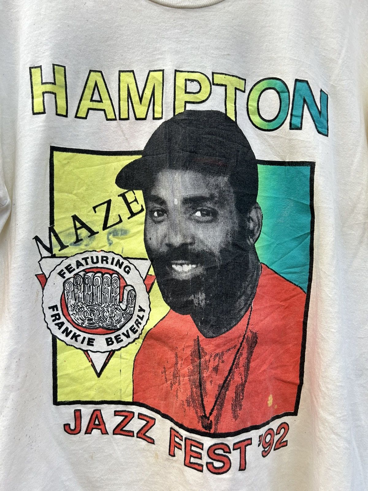 Band Tees Hampton Jazz Fest Vintage T Shirt 90’ Size US L / EU 52-54 / 3 - 2 Thumbnail