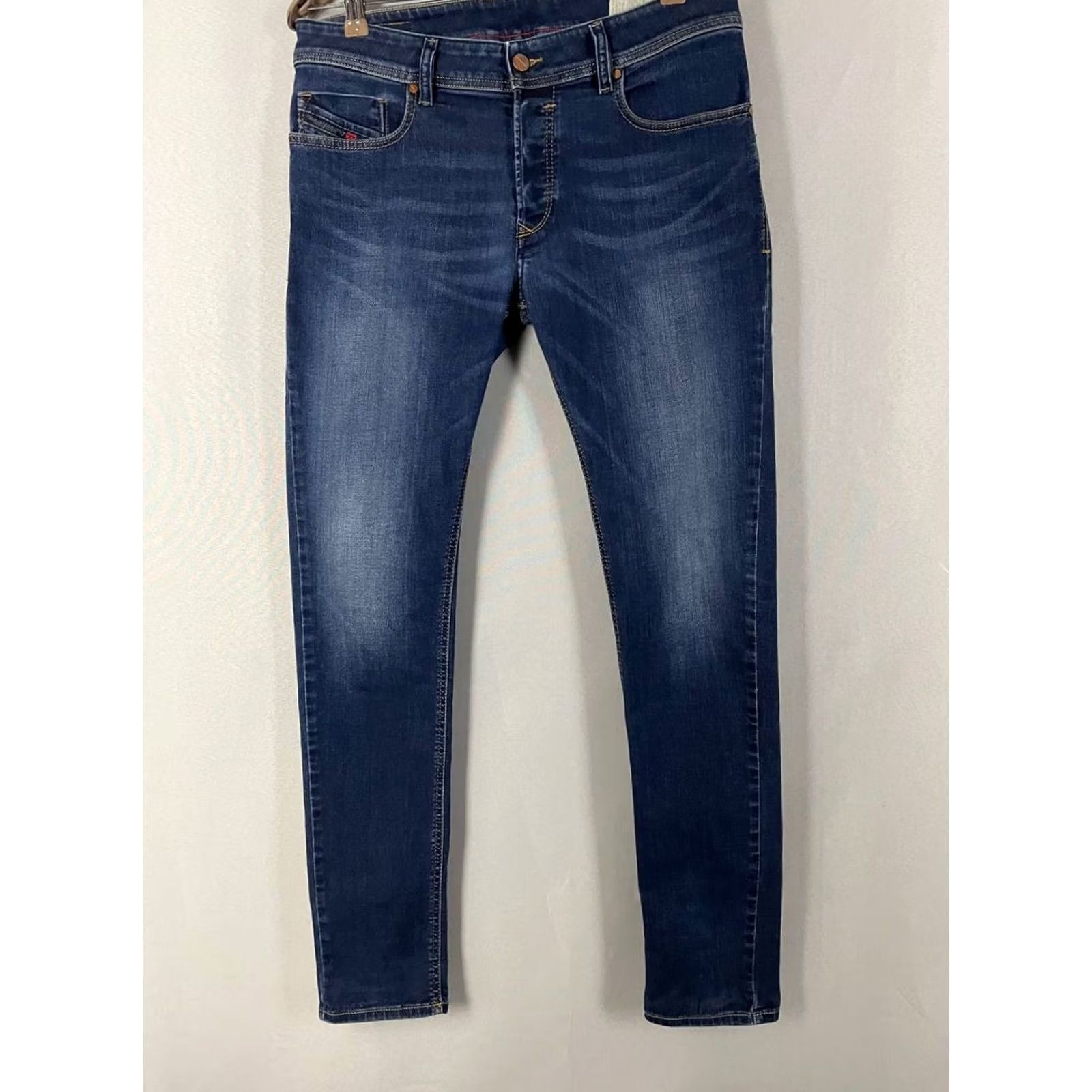 Diesel Diesel Sleenker Jeans Size 32 Navy Cotton Denim Skinny Leg Zip Fly Button Mens Size US 32 / EU 48 - 6 Thumbnail