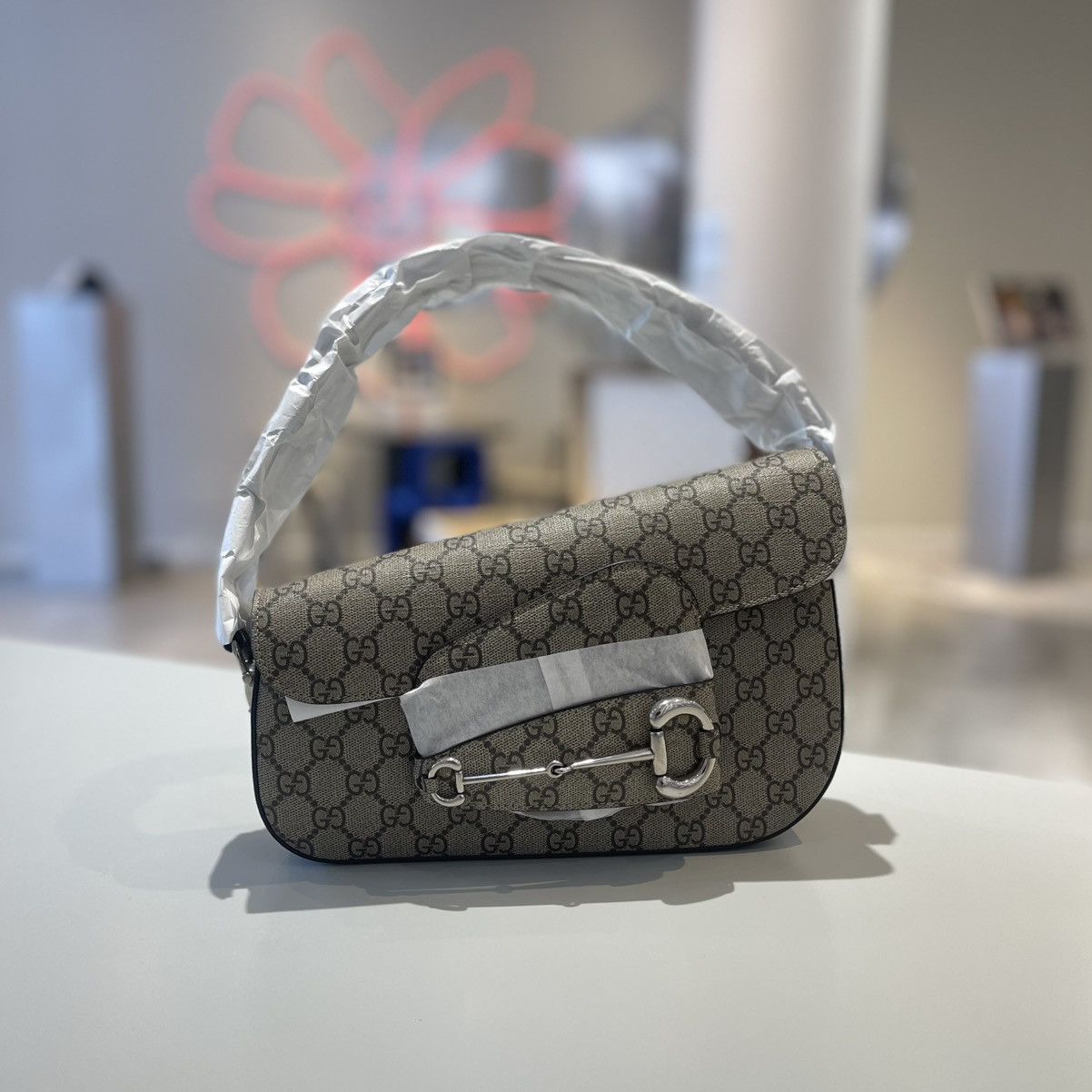 Gucci Gucci Mini Horsebit 1955 Shoulder Bag Size ONE SIZE - 1 Thumbnail