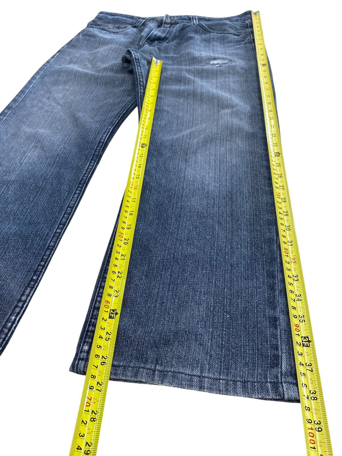 Other Japanese Brand Faded Wash Style Loose Jeans Size US 33 - 11 Thumbnail