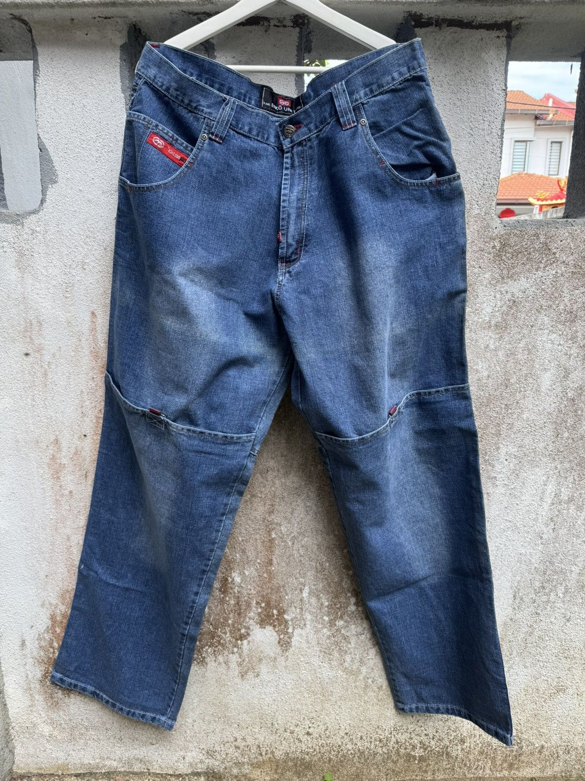Ecko Unltd. × If Six Was Nine × Tornado Mart Vintage 90s ECKO UNLTD Flare HipHop Baggy Pants BOSS02 Size US 38 / EU 54 - 2 Thumbnail