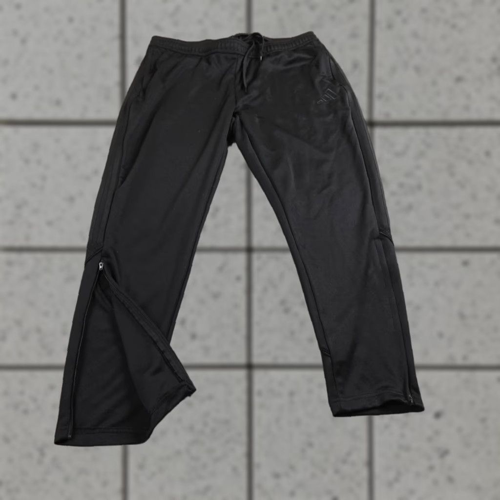 Adidas Adidas Pants Womens 1X Black Track Drawstring Jogger Sweatpants Workout Gym Run Size 24" / US 00 / IT 34 - 1 Thumbnail