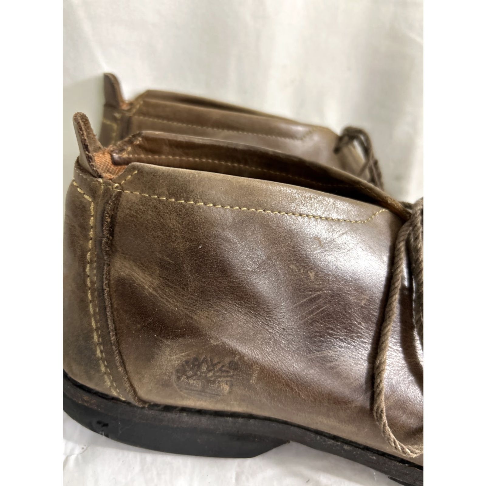 Timberland Timberland Earthkeepers Boots Mens 9M Chukka Booties Brown Leather Almond Toe Casual Man Boots Size US 9 / EU 42 - 4 Thumbnail