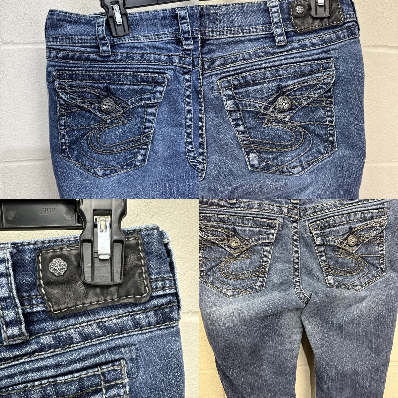 Vintage VINTAGE Silver Suki Surplus Women’s Bootcut Jeans 30x30 Blue Denim Stretch Spring Fall Winter Summer Women's Size 30" / US 8 / IT 44 - 8 Thumbnail