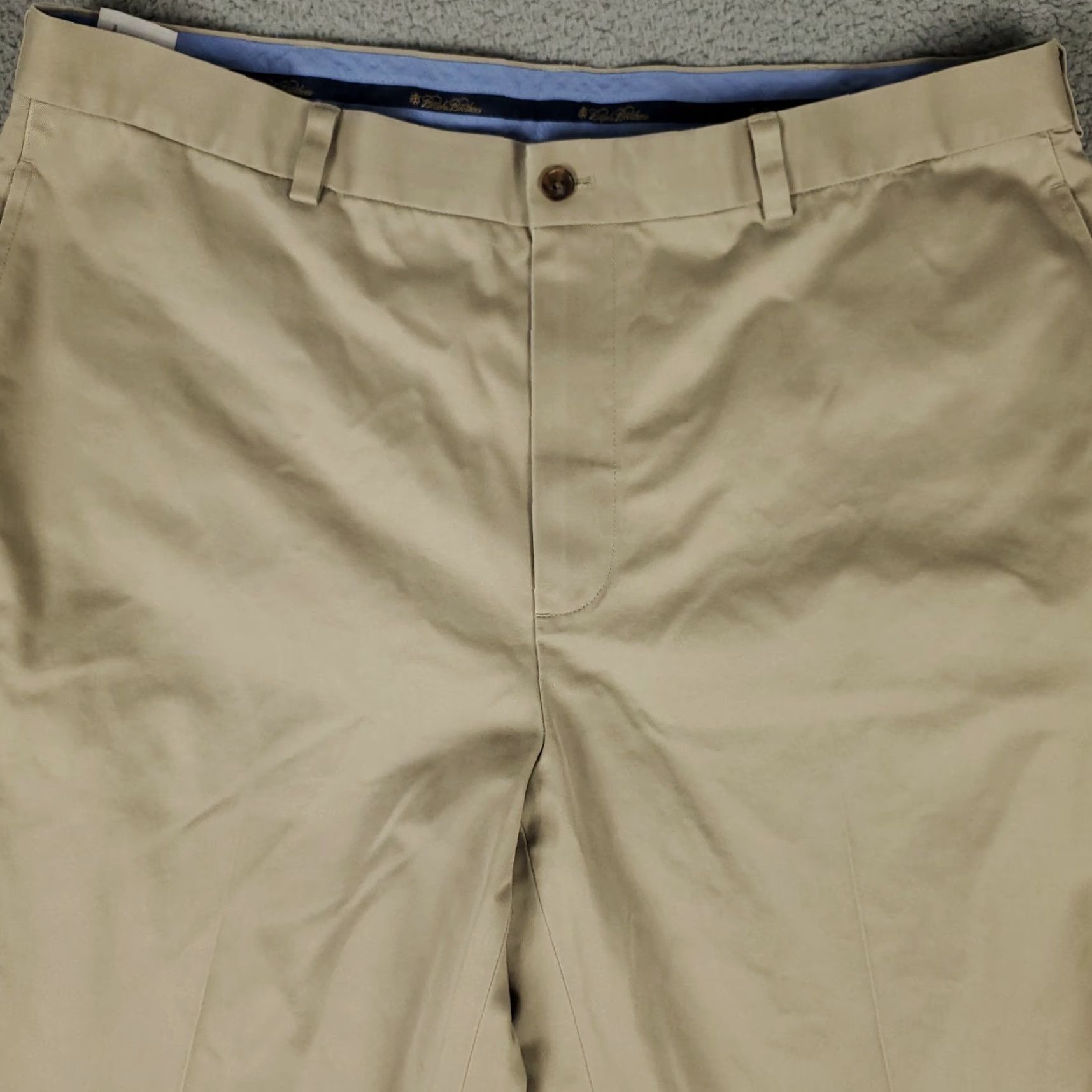 Brooks Brothers Brooks Brothers Pants Mens 38x34 Beige Clark Flat Front Chino Trousers Regular Size US 38 / EU 54 - 2 Thumbnail