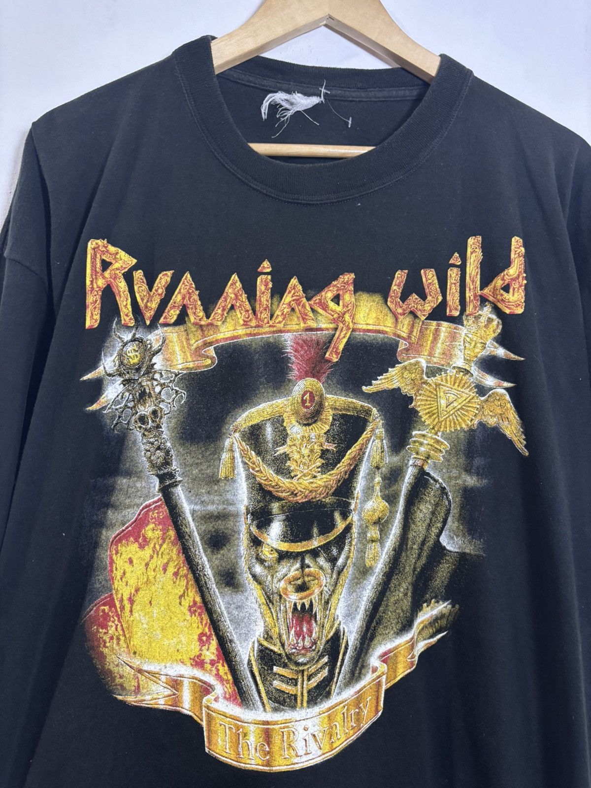 Band Tees × Vintage Vintage Running Wild Tshirt Size US XL / EU 56 / 4 - 3 Thumbnail